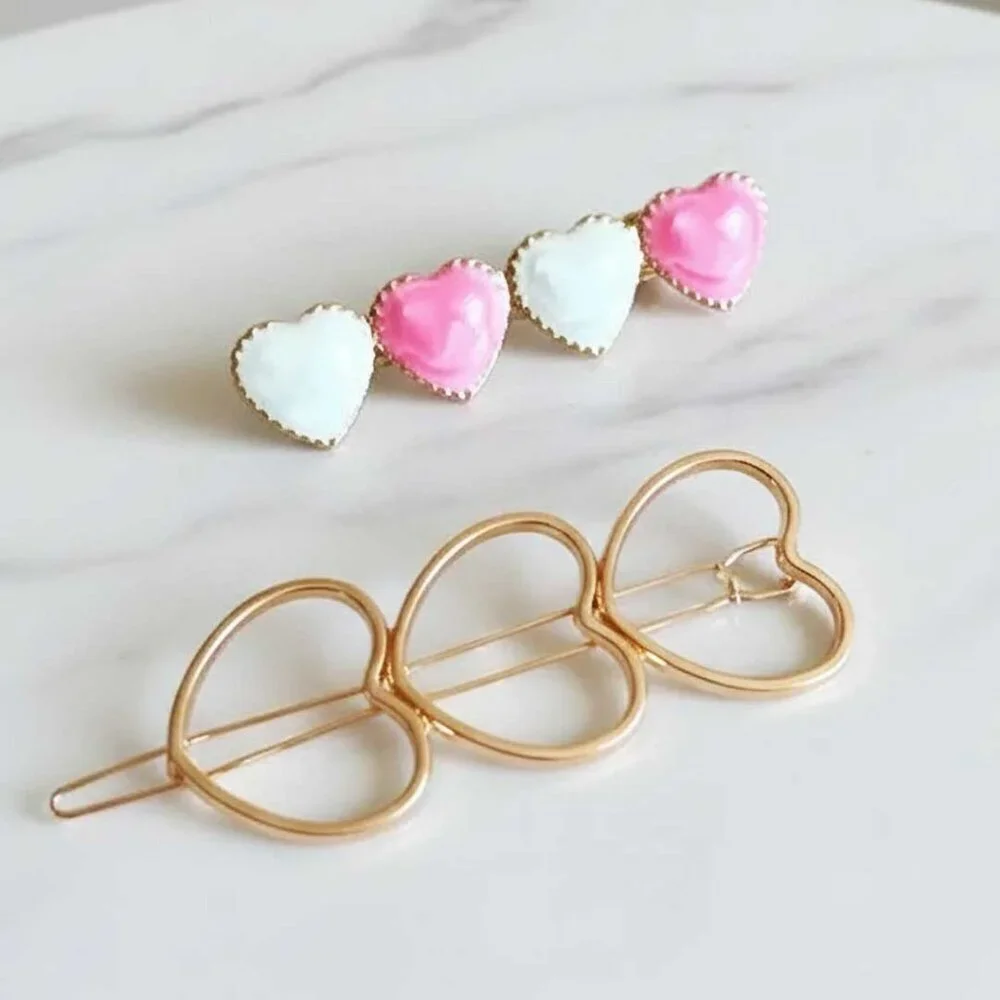 2 Piece Heart Hair Accessory Set